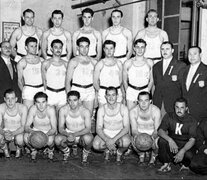 El plantel campeón en el Mundial 1950, luego proscripto por la Libertadora