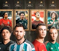 Dos mexicanos, un argentino y un portugués (Fuente: Prensa FIFA) (Fuente: Prensa FIFA) (Fuente: Prensa FIFA)