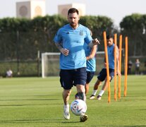 Messi tiene una molestia en el sóleo pero se entrenó con sus compañeros (Fuente: Prensa AFA) (Fuente: Prensa AFA) (Fuente: Prensa AFA)