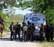 La Policía realizó diversos rastrillajes para dar con el paradero de Eliana Pacheco. (Fuente: Télam) (Fuente: Télam) (Fuente: Télam)