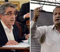 El senador Armando Traferri (PJ) y el diputado Del Frade (FSP).