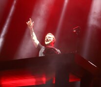 Guetta es un gran showman que toma el micrófono para arengar. (Fuente: Gentileza) (Fuente: Gentileza) (Fuente: Gentileza)