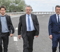 Kicillof, Fernández y Massa, tres patas de Frente de Todos (Fuente: Télam) (Fuente: Télam) (Fuente: Télam)