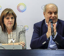 Patricia Bullrich junto a Hernán Lombardi. (Fuente: NA) (Fuente: NA) (Fuente: NA)