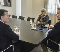 Macri junto a Dujovne y la ex titular del FMI, Christine Lagarde (Fuente: Archivo presidencia) (Fuente: Archivo presidencia) (Fuente: Archivo presidencia)