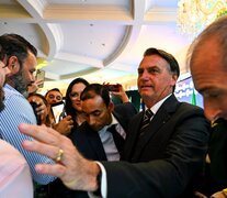 Bolsonaro hace una semana en el hotel Trump Doral de Miami. (Fuente: AFP) (Fuente: AFP) (Fuente: AFP)