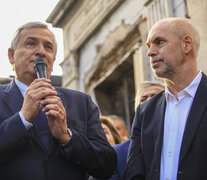 El gobernador jujeño Gerardo Morales junto al porteño  Horacio Rodríguez Larreta. (Fuente: NA) (Fuente: NA) (Fuente: NA)