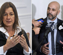 La exministra de Seguridad nacional Sabrina Frederic y Claudio Brilloni. (Fuente: Rosario/12) (Fuente: Rosario/12) (Fuente: Rosario/12)