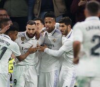 Los jugadores del Madrid festejan (Fuente: EFE) (Fuente: EFE) (Fuente: EFE)