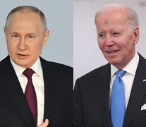 Putin y Biden endurecieron sus discursos en vísperas del aniversario de la guerra de Ucrania.  (Fuente: EFE) (Fuente: EFE) (Fuente: EFE)