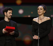 Leandro Koch y Paloma Schachmann en el Berlinale Palast. 