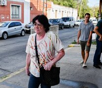 María Nina Chamorro se retira de los tribunales de San Isidro. (Fuente: Télam) (Fuente: Télam) (Fuente: Télam)