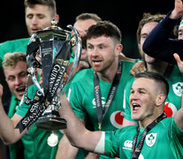 Además del título, Irlanda festejó el Grand Slam por ganar todos los partidos. (Fuente: AFP) (Fuente: AFP) (Fuente: AFP)