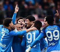 Napoli y su temible delantera le metieron cuatro goles al Torino (Fuente: AFP) (Fuente: AFP) (Fuente: AFP)