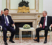 Xi Jinping visita a Putin en el Kremlin. (Fuente: AFP) (Fuente: AFP) (Fuente: AFP)