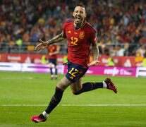 Joselu ingresó y anotó dos goles en un ratito para el triunfo español. (Fuente: EFE) (Fuente: EFE) (Fuente: EFE)