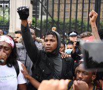 En 2020, Boyega dio un encendido discurso en la manifestación de Black Lives Matter de Londres. (Fuente: AFP) (Fuente: AFP) (Fuente: AFP)