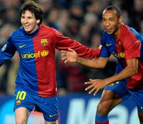 Messi y Herny, cuando compartían delantera en el Barcelona. (Fuente: AFP) (Fuente: AFP) (Fuente: AFP)