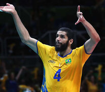  Wallace, uno de los mejores voleibolistas de Brasil: medalla de oro en 2016 y de plata en 2012 (Fuente: AFP) (Fuente: AFP) (Fuente: AFP) (Fuente: AFP) (Fuente: AFP)