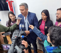 Cachi Martínez en conferencia de prensa.