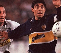Duelo de dieces en la Supercopa 1997: Maradona por Boca y Espina por Colo-Colo