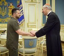 Zelenski recibe al enviado del Papa en Kiev. (Fuente: EFE) (Fuente: EFE) (Fuente: EFE) (Fuente: EFE)