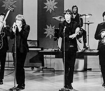 The Rolling Stones, en un estudio de TV, circa 1963.