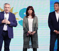 Alberto Fernández, Cristina Kirchner y Sergio Massa.  (Fuente: Télam) (Fuente: Télam) (Fuente: Télam)