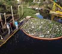 25 toneladas de residuos recolectados en el arroyo Ludueña. (Fuente: Prensa Municipalidad) (Fuente: Prensa Municipalidad) (Fuente: Prensa Municipalidad)