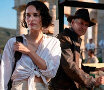 Phoebe Waller-Bridge y Harrison Ford, otra vez lanzado a la aventura.