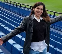 Yanina Gaitán en el estadio de Boca Juniors (Fuente: Twitter) (Fuente: Twitter) (Fuente: Twitter)