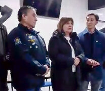 Patricia Bullrich junto a veteranos de Malvinas.