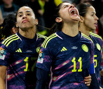Usme grita con alma y vida el gol de Colombia para avanzar a cuartos de final (Fuente: NA) (Fuente: NA) (Fuente: NA)