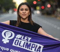 Olimpia Coral, la activista de México, estuvo presente en la sesión del Senado. (Fuente: Télam) (Fuente: Télam) (Fuente: Télam)