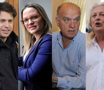 Axel Kicillof, Carolina Píparo, Néstor Grindetti y Ruben Sobrero. 