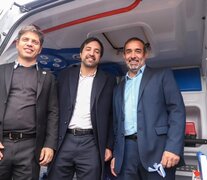 Axel Kicillof, Nicolás Kreplak y Facundo Castelli. 