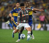 Germán Cano marcó el gol que abrió el partido en el Marcaná. (Fuente: AFP) (Fuente: AFP) (Fuente: AFP)