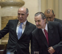 Ricardo Lorenzetti y Juan Carlos Maqueda, dos de los cuatro jueces de la Corte Suprema de Justicia.