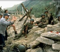 Steven Spielberg en el set de &amp;quot;Rescatando al soldado Ryan&amp;quot;.