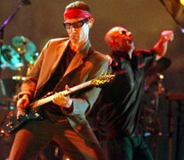 Skay Beilinson y el Indio Solari (Fuente: Gonzalo Martinez) (Fuente: Gonzalo Martinez) (Fuente: Gonzalo Martinez)