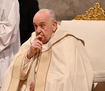 Francisco celebra misa en la Basílica de San Pedro en el Vaticano. (Fuente: AFP) (Fuente: AFP) (Fuente: AFP)