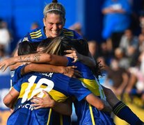 Las chicas de Boca de festejo (Fuente: Prensa AFA) (Fuente: Prensa AFA) (Fuente: Prensa AFA)