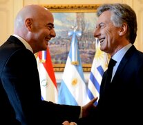 Gianni Infantino y Mauricio Macri (Fuente: NA) (Fuente: NA) (Fuente: NA)