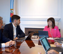 Javkin y Pullaro fueron recibidos por Bullrich.