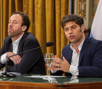 Axel Kicillof y el ministro de Hacienda, Pablo López. (Fuente: NA) (Fuente: NA) (Fuente: NA)