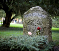 La tumba de Jorge Luis Borges en Ginebra, donde murió en junio de 1986. 