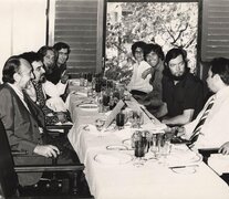 Una comida en 1972, entre otros, Julio Cortázar, Mario Vargas Llosa y Gabriel García Márquez