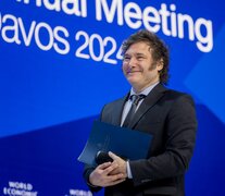 Javier Milei en Davos (Fuente: AFP) (Fuente: AFP) (Fuente: AFP)