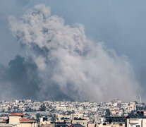 La ciudad sureña de Yan Yunis siendo arrasada. (Fuente: AFP) (Fuente: AFP) (Fuente: AFP)