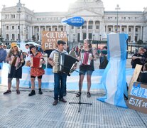 El Congreso es en estos días epicentro de la resistencia cultural. (Fuente: Télam) (Fuente: Télam) (Fuente: Télam)